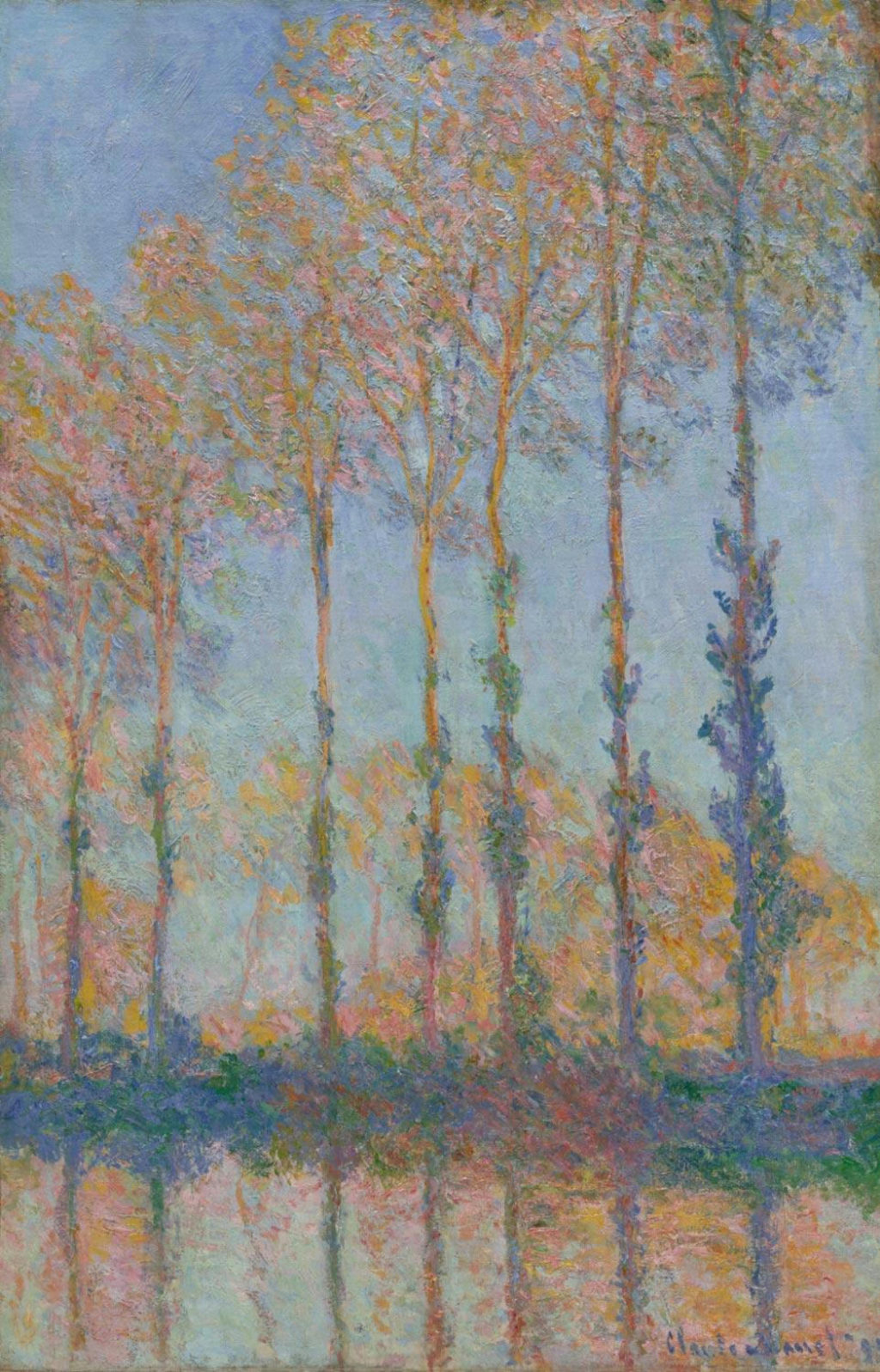 Poplars on the Banks of the Epte Claude Monet W1298 Philadelphia Museum of Art